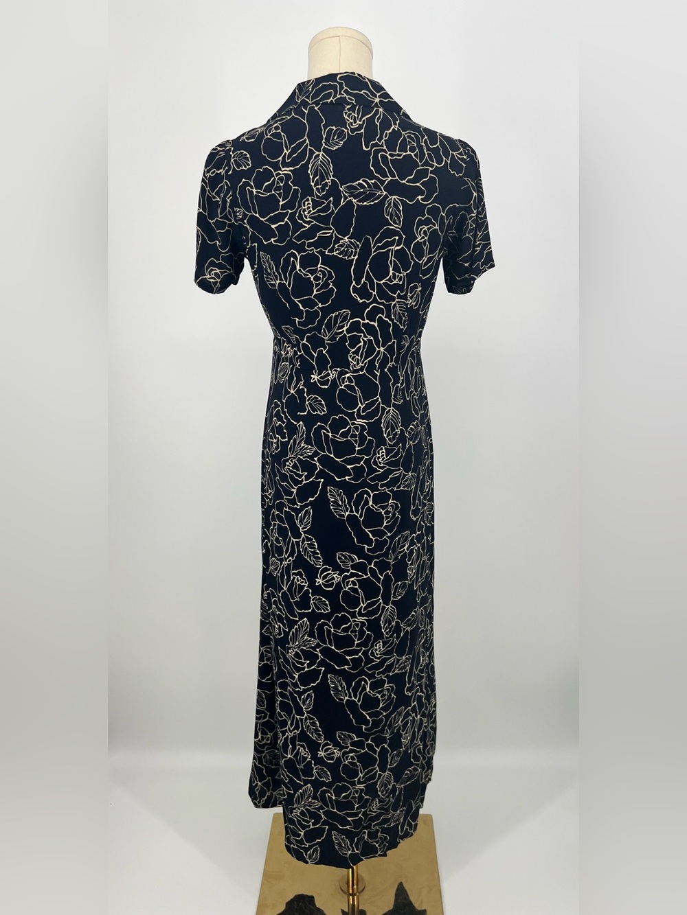 Vintage Eddie Bauer floral Midi Dress | XSP NWT - Picture 6 of 10